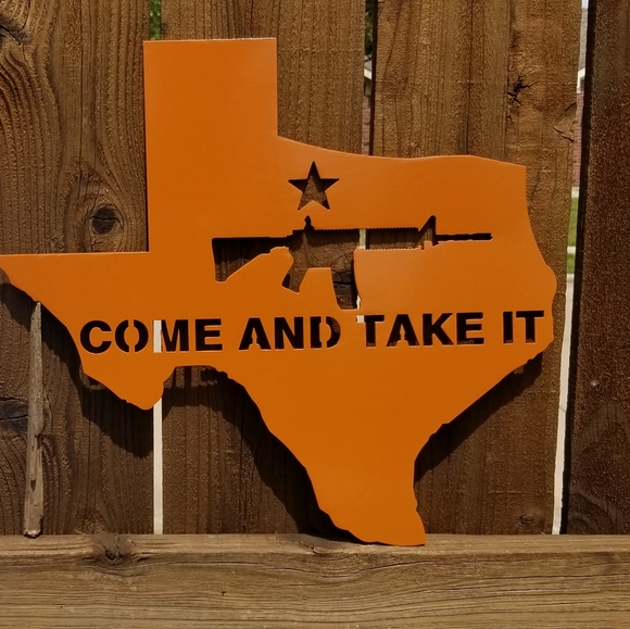 Metal art "come and take it" Texas home decor wall art - Picture 1 of 3